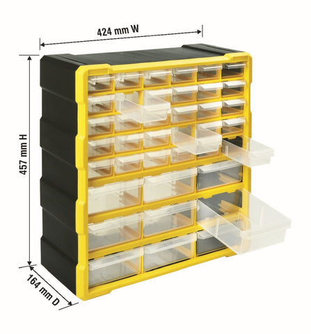 ACO39 Component Organisers with dimensions