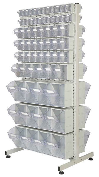 RTB3 Tilt Bins on Louvre Stand Double Side