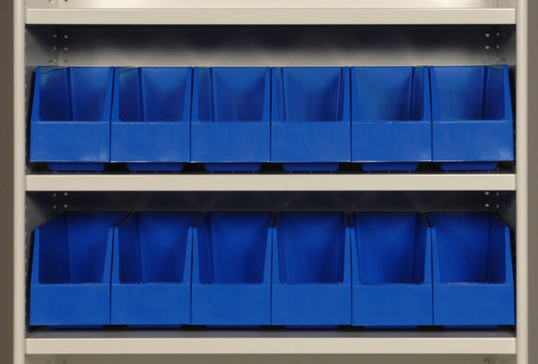 Picking Bins Blue 400x146x200mm Pack of 18 VISIPLAS AP42