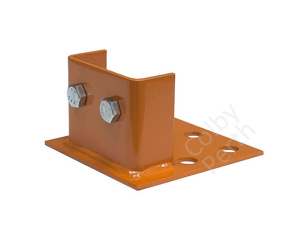 CBP904S_Colby_Baseplate_for_90mm_Upright_with_Screws_and_Nuts_Side_View